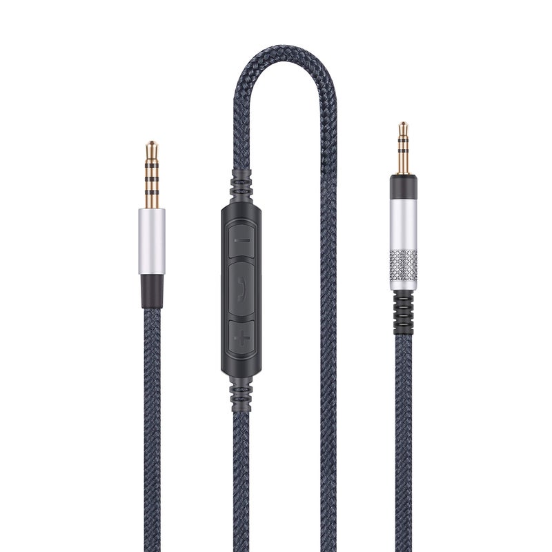 ABLET Replacement Audio Cable with in-Line Mic Remote Volume Control Compatible with Bose QC25, QC35, QC35II, QuietComfort 25 35 Headphones, Audio Cord Compatible with Samsung Galaxy Huawei Android - Image 1